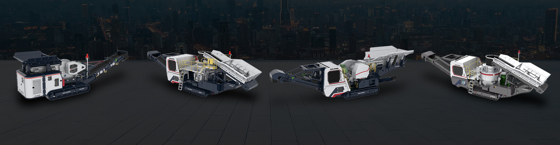 Hailstone track-mounted jaw, cone, screen and VSI range
